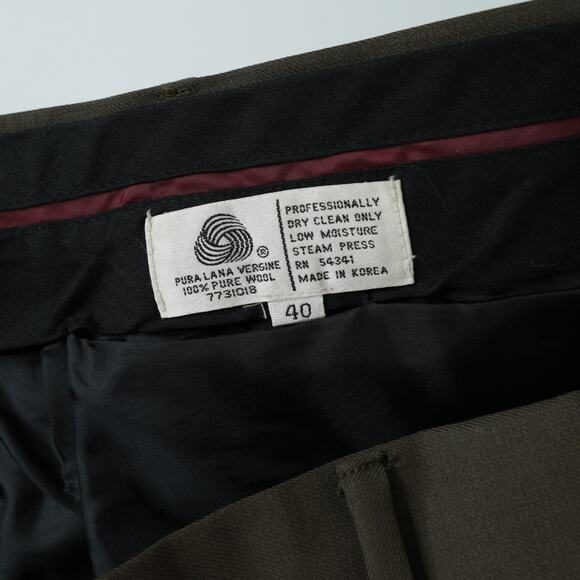 Louis Raphael Luxe Dress Pants Mens 40x29.5 100% Pure Wool - Picture 9 of 13